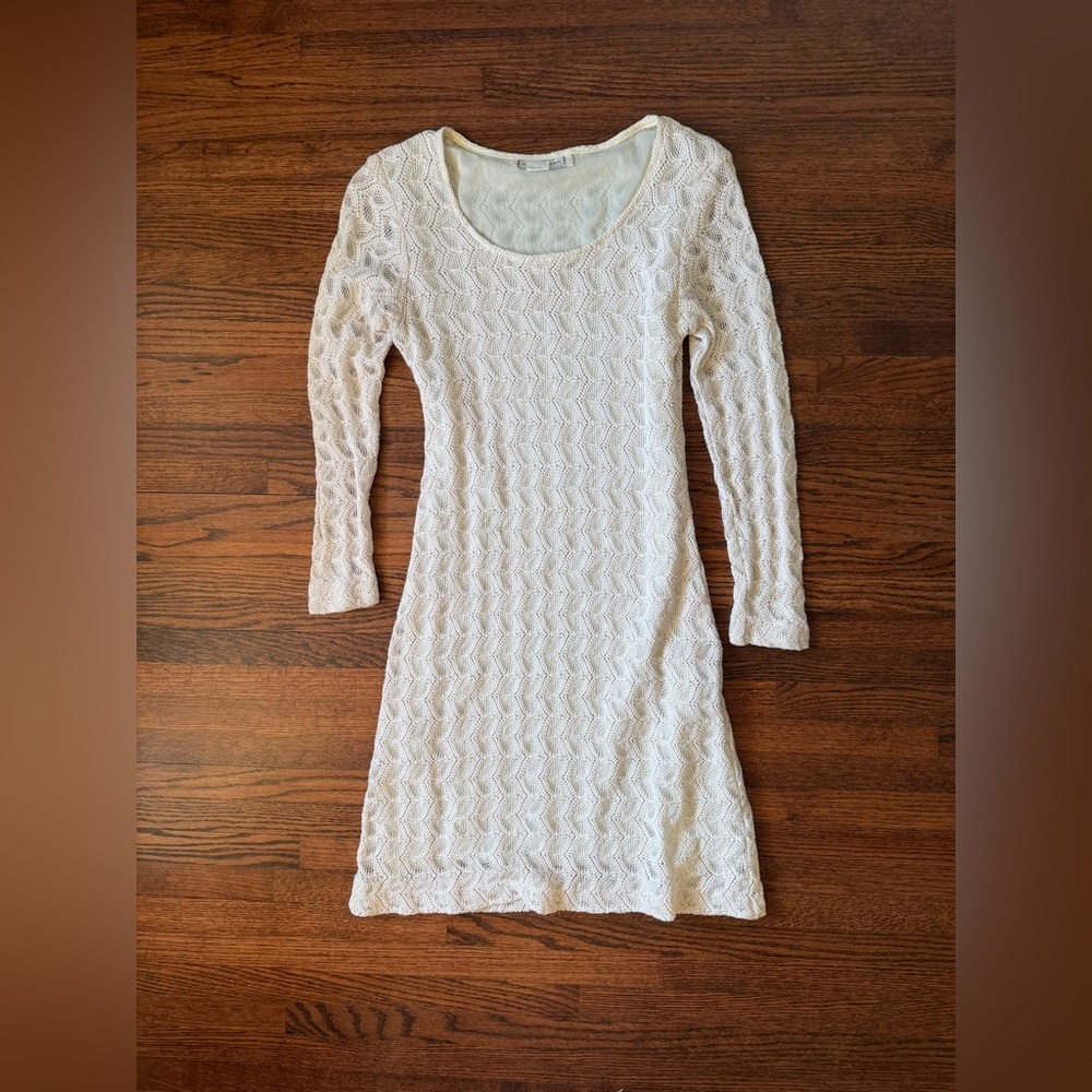 Vintage S. Roberts Crochet Mini Dress